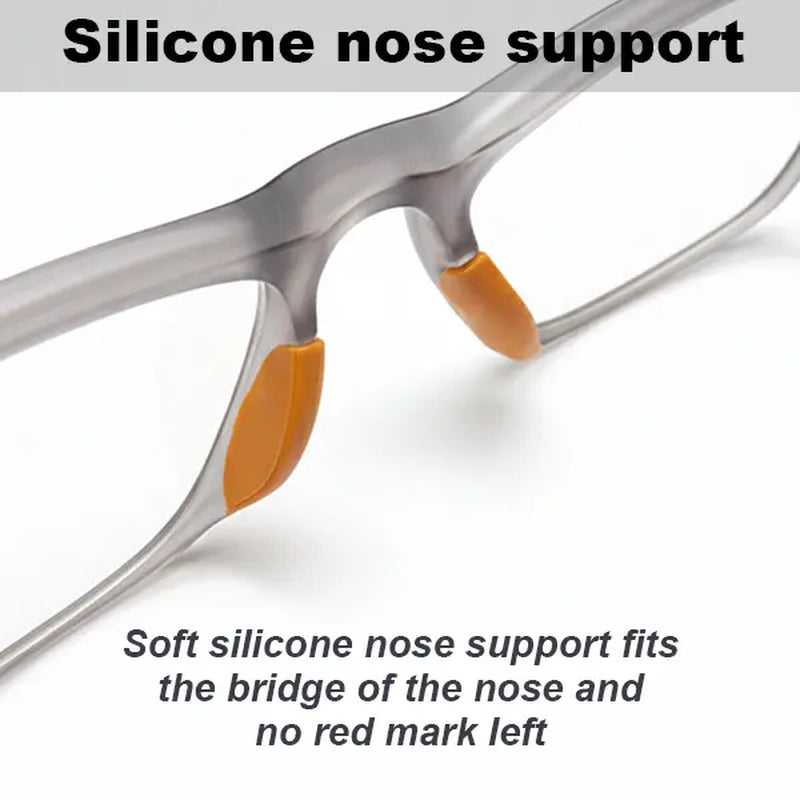 Ultra-Light Reading Glasses Blue Light Blocking TR90 Frame Anti-Glare Unisex Spring Hinge Comfortable Nose Pads