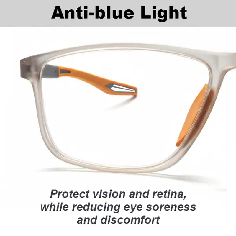 Ultra-Light Reading Glasses Blue Light Blocking TR90 Frame Anti-Glare Unisex Spring Hinge Comfortable Nose Pads