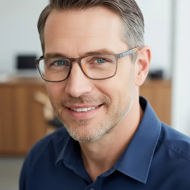 Ultra-Light Reading Glasses Blue Light Blocking TR90 Frame Anti-Glare Unisex Spring Hinge Comfortable Nose Pads