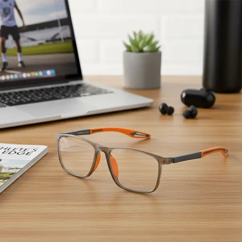 Ultra-Light Reading Glasses Blue Light Blocking TR90 Frame Anti-Glare Unisex Spring Hinge Comfortable Nose Pads